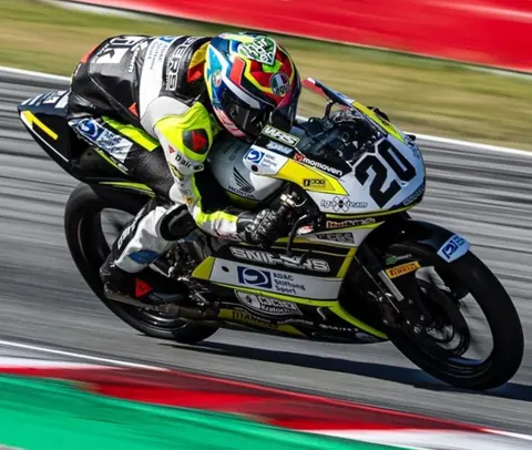 Fynn Kratochwil beim Round 1 Rennbericht in Circuit de Barcelona-Catalunya, Spanien